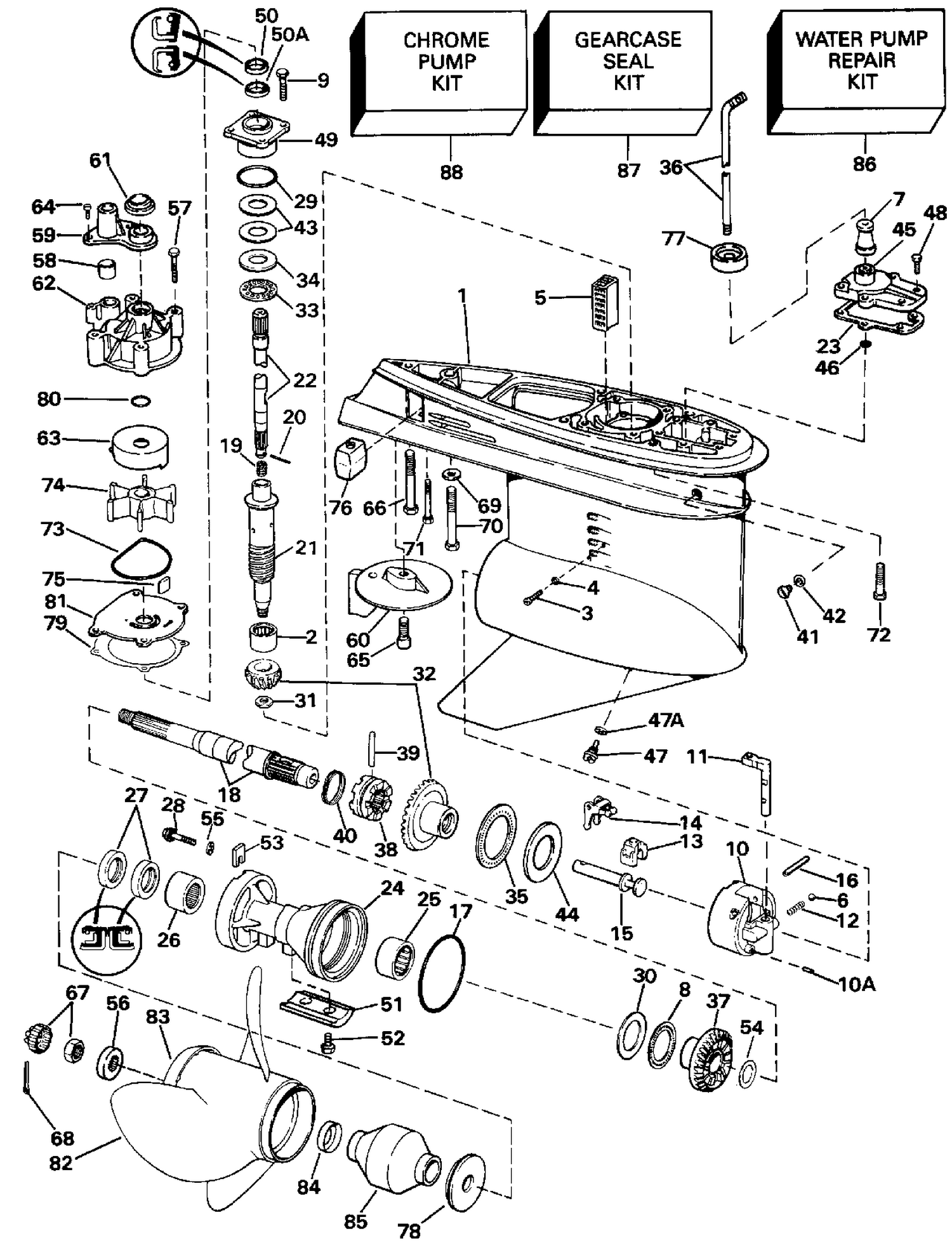 GEARCASE - 140TX STANDARD ROTATION