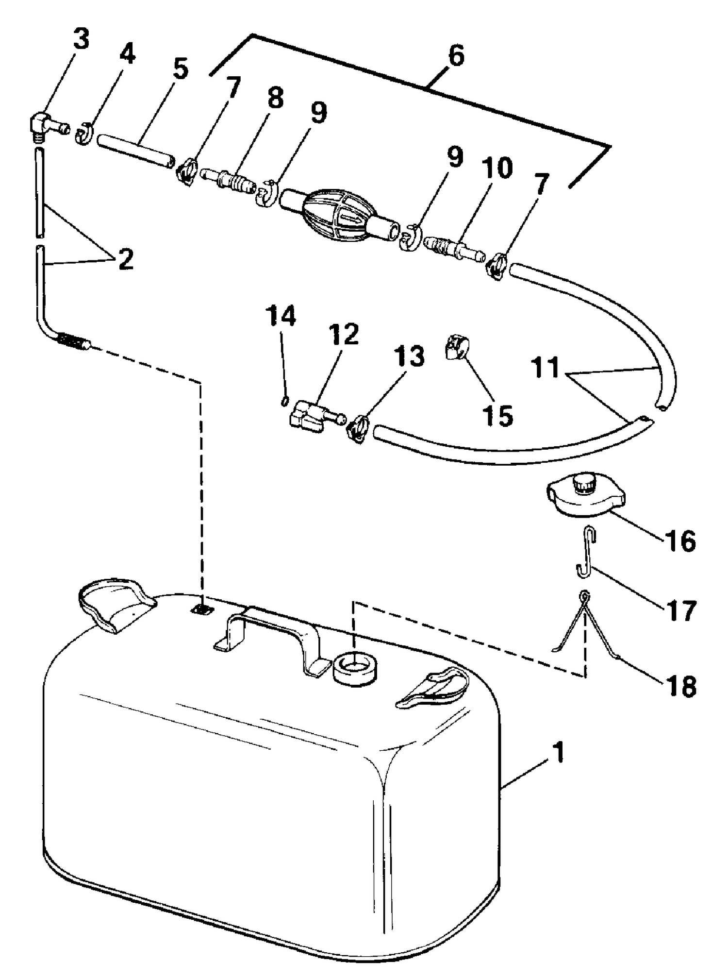 FUEL TANK WITHOUT GAUGE