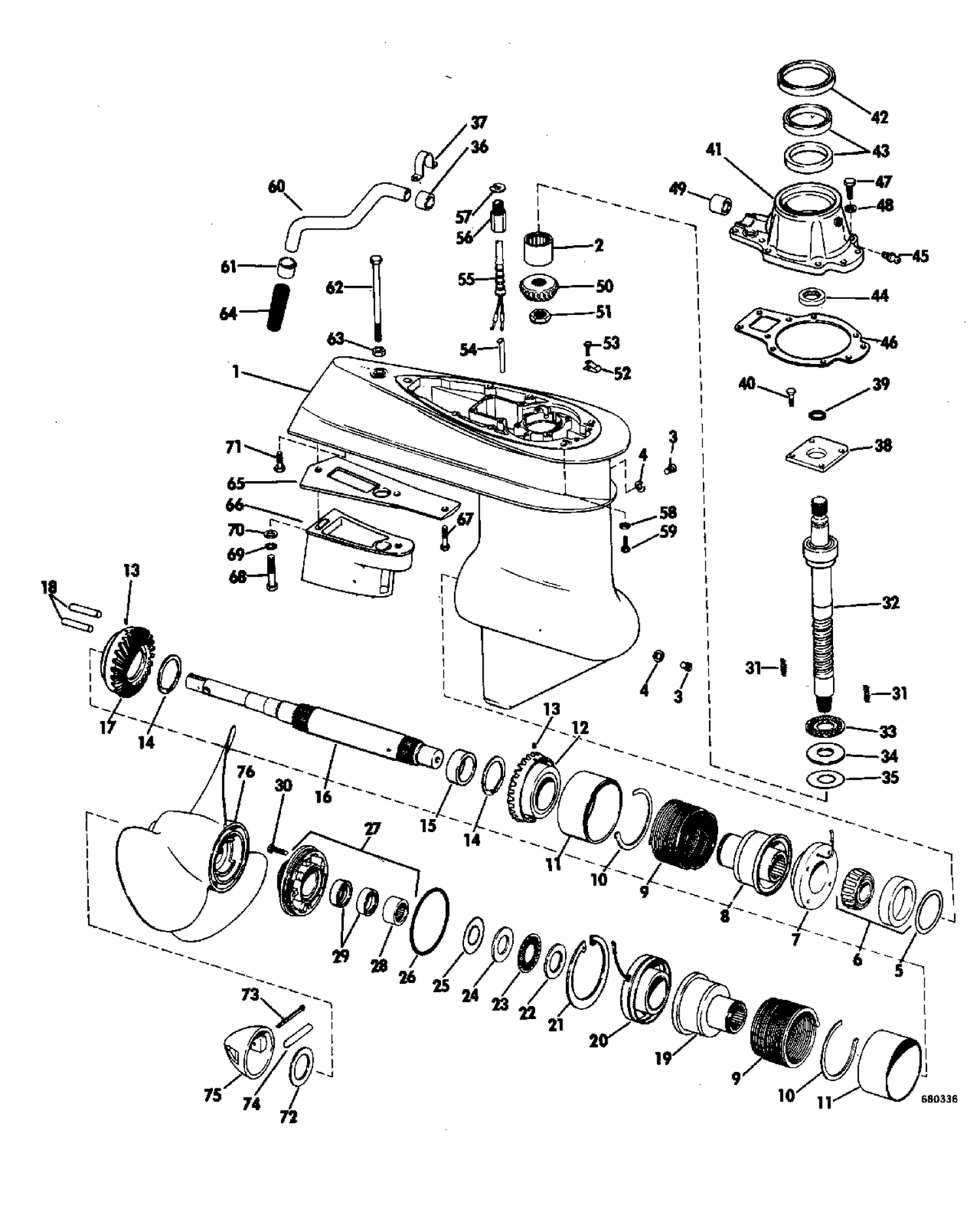 LOWER GEARCASE GROUP