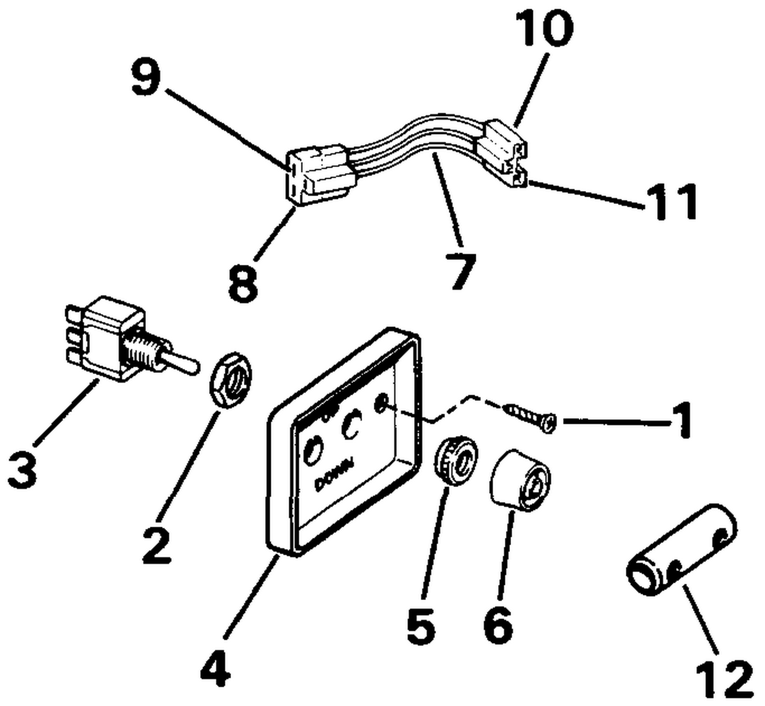 TRIM/TILT SWITCH CONVERSION KIT-DUAL ENGINE
