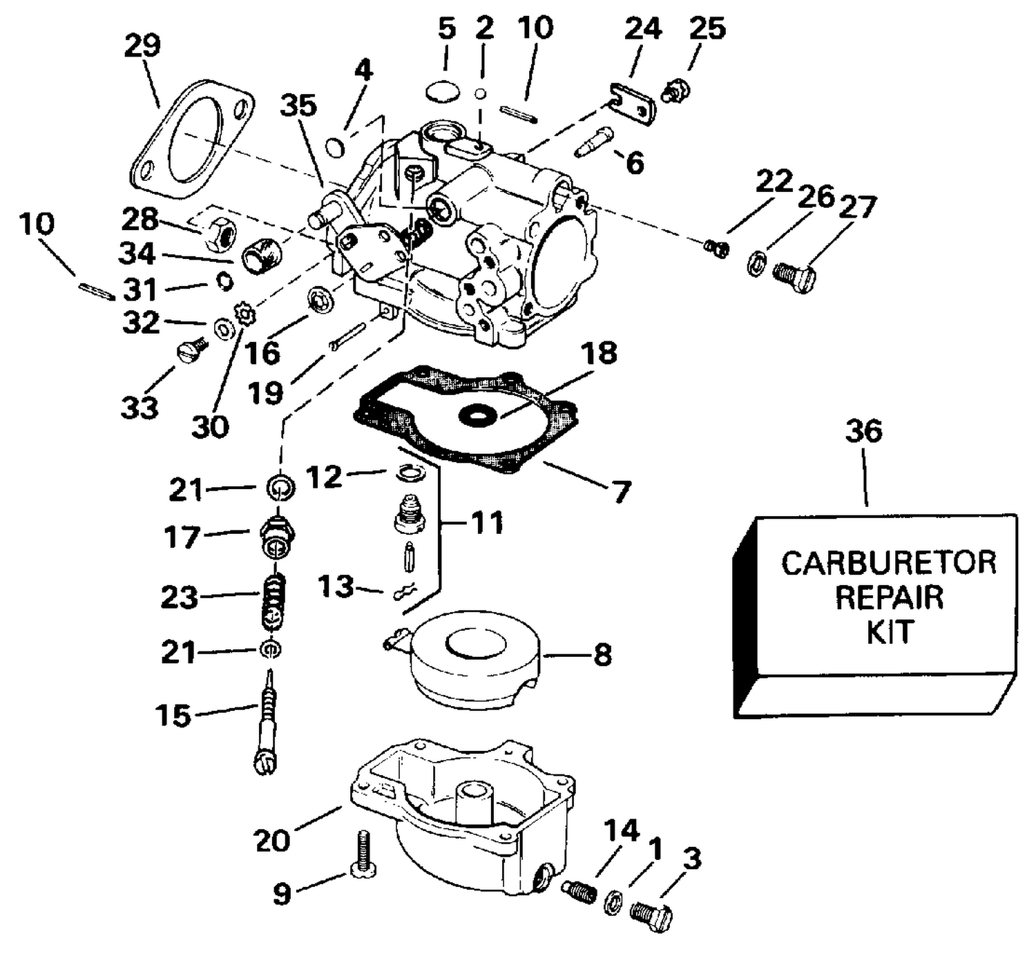 CARBURETOR MODELS WITH VRO