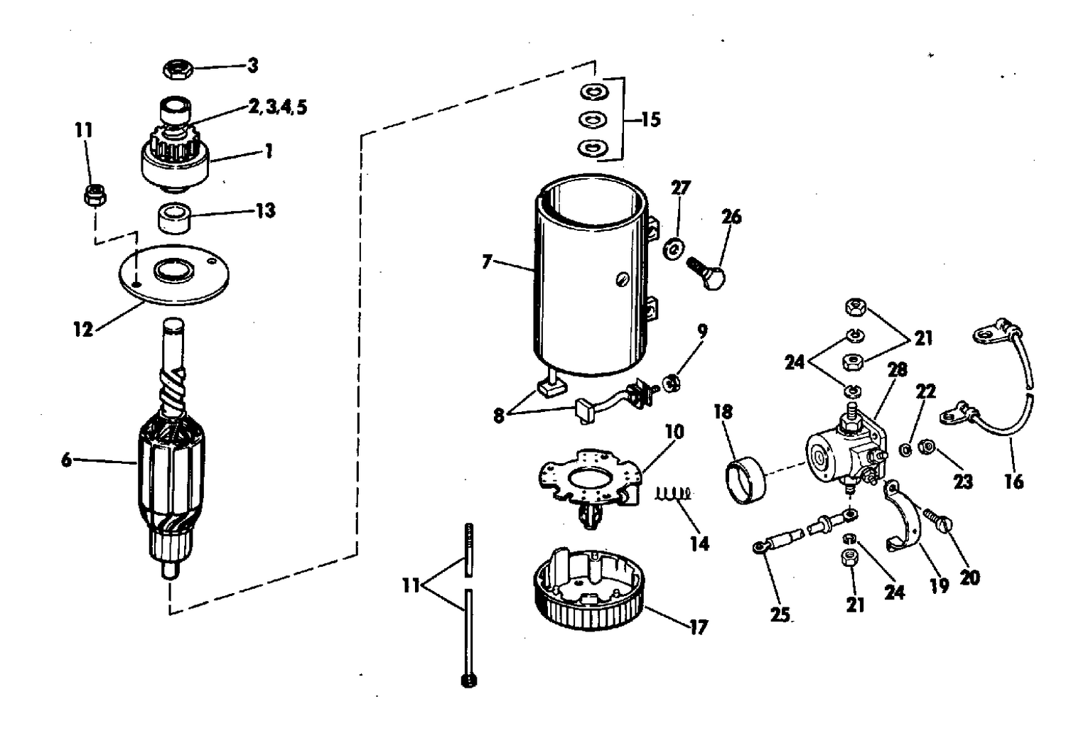 ELECTRIC STARTER AND SOLENOID PRESTOLITE MODELS MKW 4001