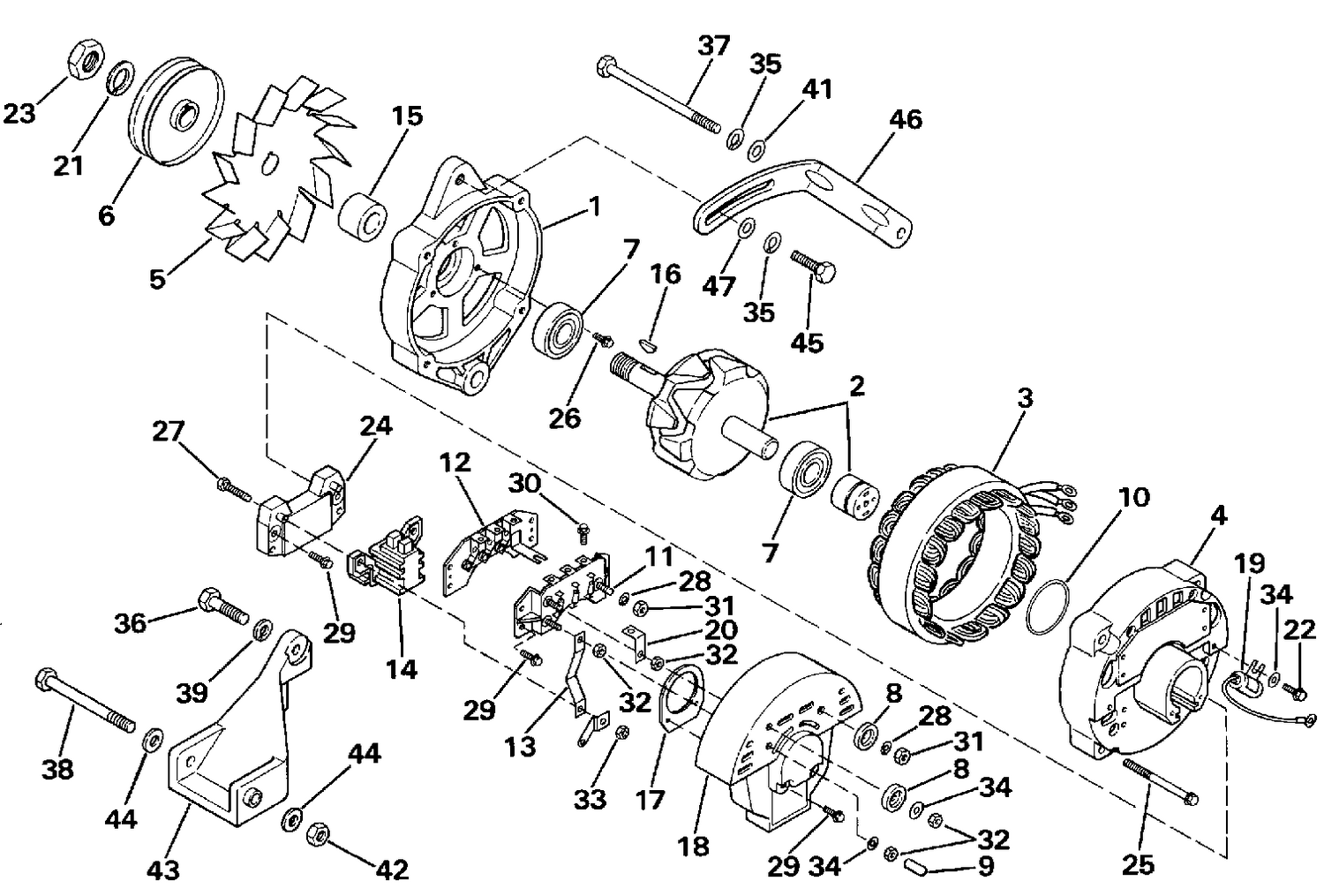 ALTERNATOR - MOTOROLA