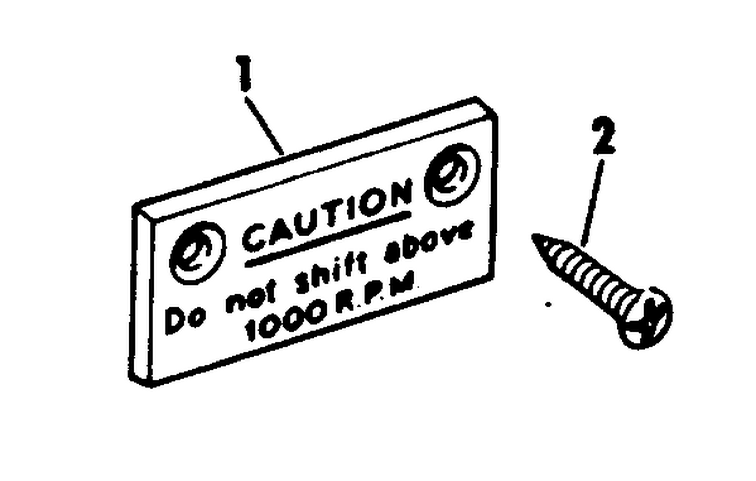 CAUTION PLATE KIT
