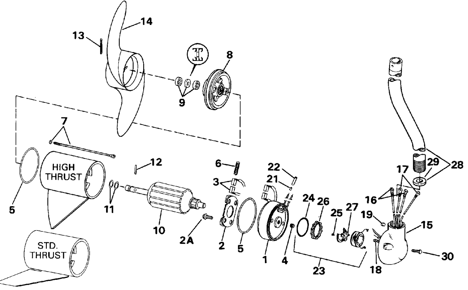 MOTOR AND ADAPTER GROUP / 12 VOLT