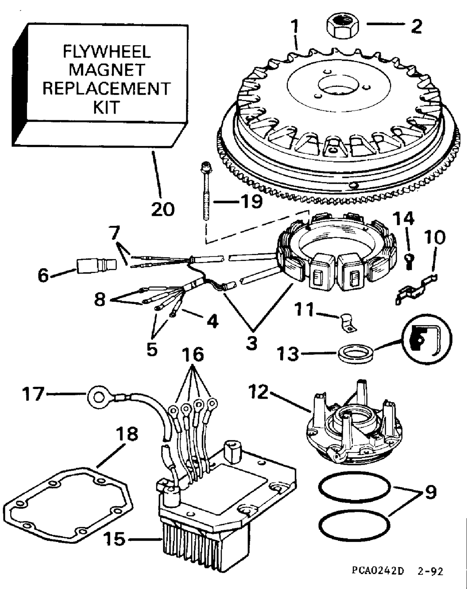 ALTERNATOR KIT, 35 AMP - 120, 125E, 140