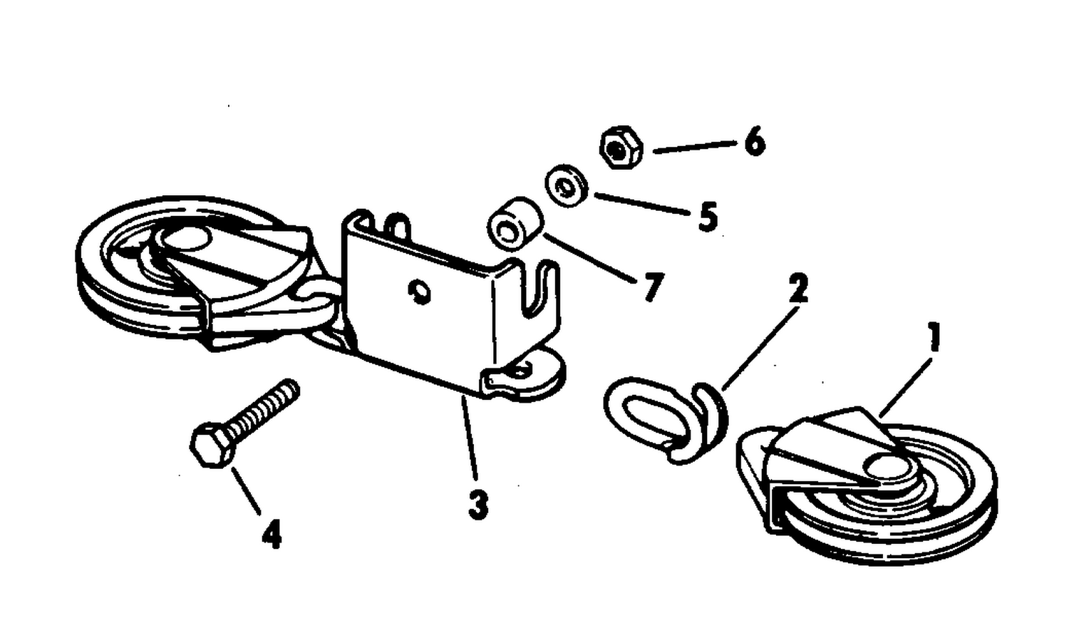 REMOTE CTRL & STEERING CON KITS 40 HP CABLE PULLEY ONLY