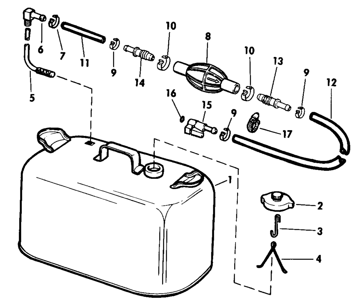 FUEL TANK WITHOUT GAUGE