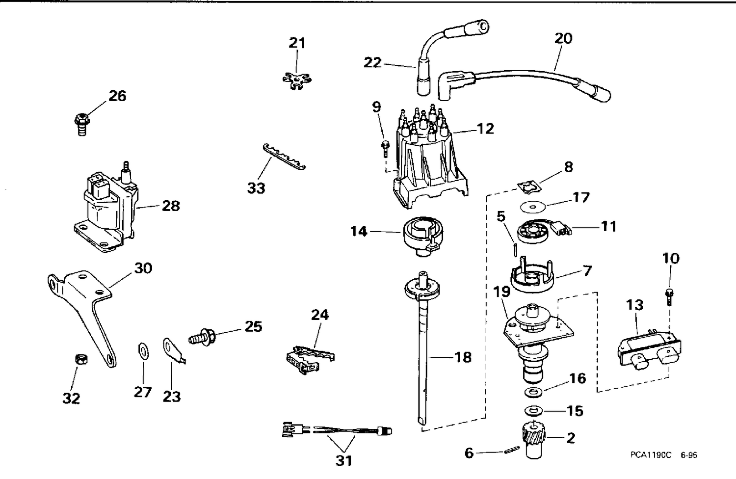 DISTRIBUTOR & IGNITION COIL - MPFI MODELS