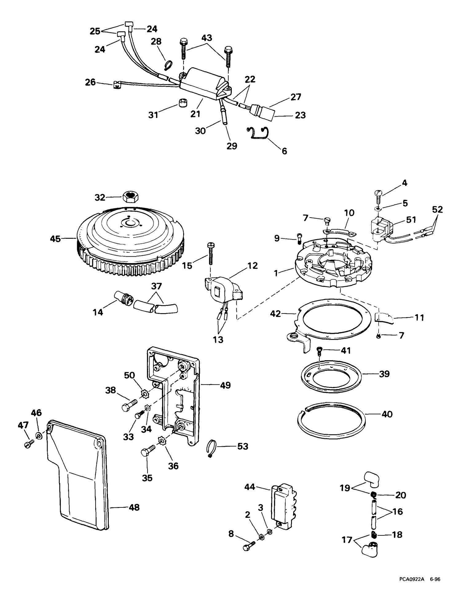 IGNITION SYSTEM -- ROPE START
