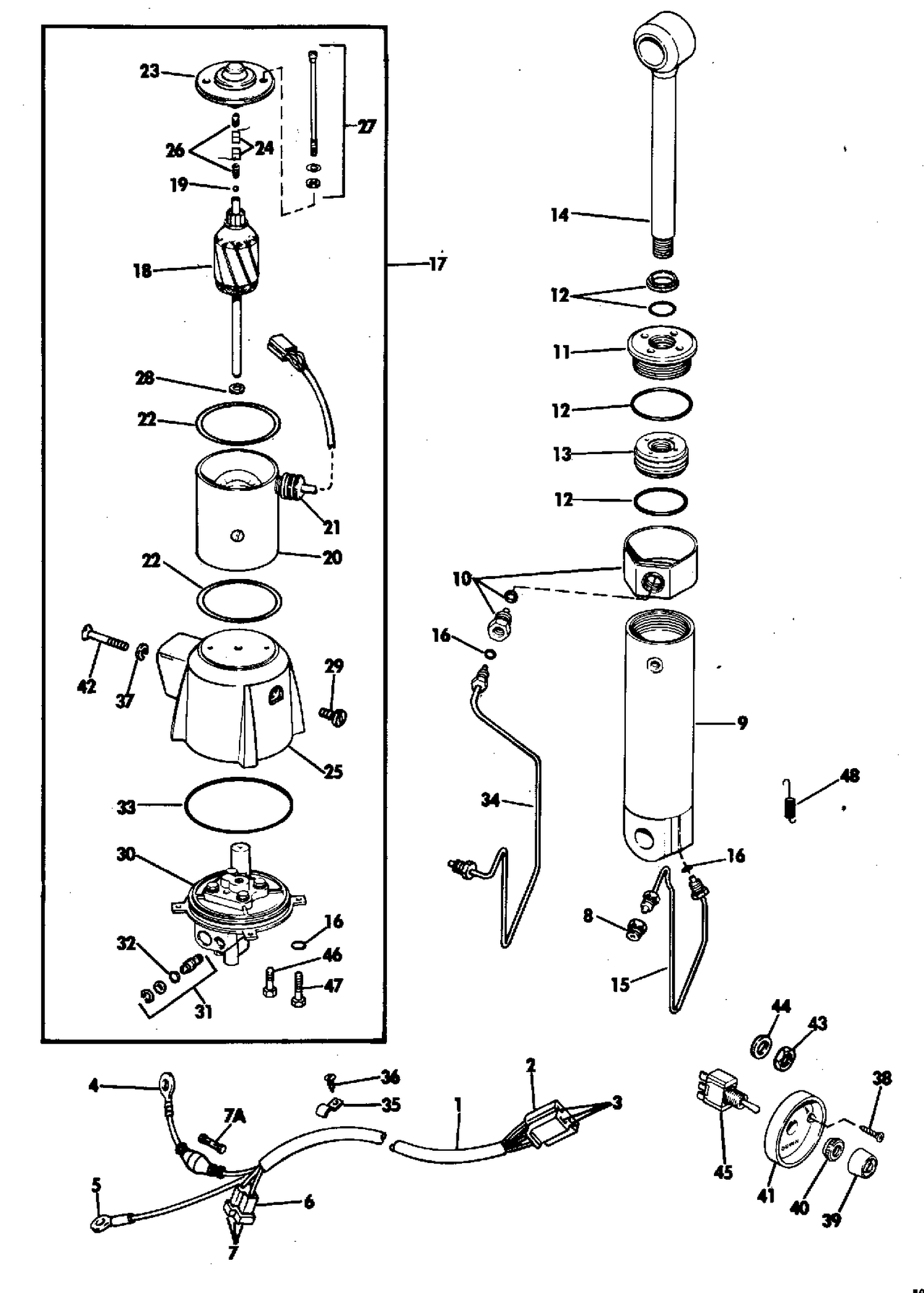 POWER TILT KIT ASSEMBLY (75-140)
