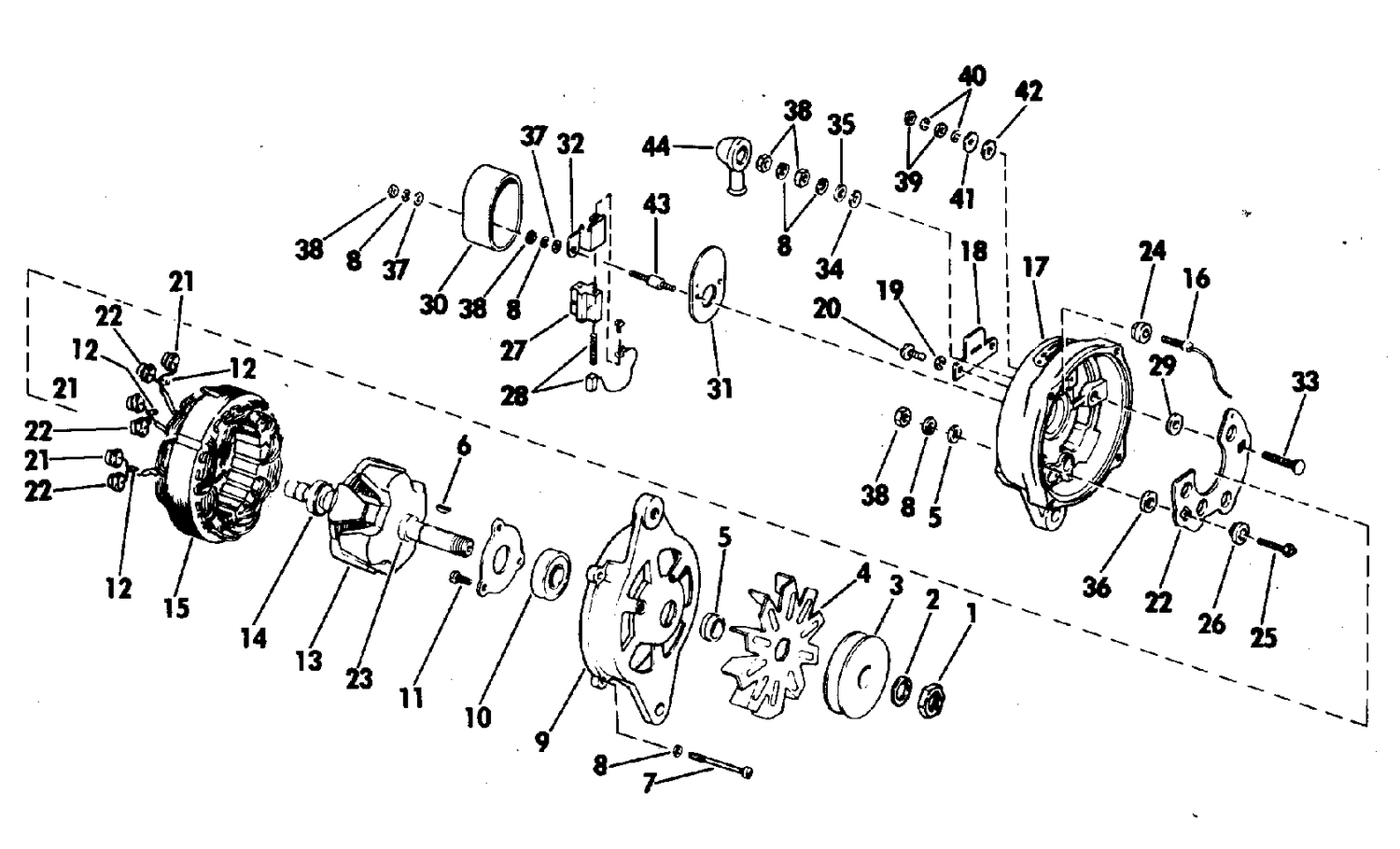 ALTERNATOR GROUP (PRESTOLITE ALK 6222AY)