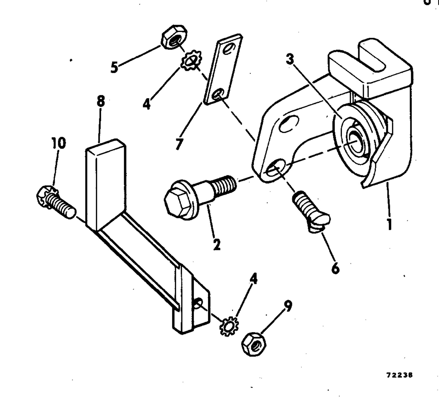 TOP MOUNT CONTROL KIT 6 HP P/N 173523