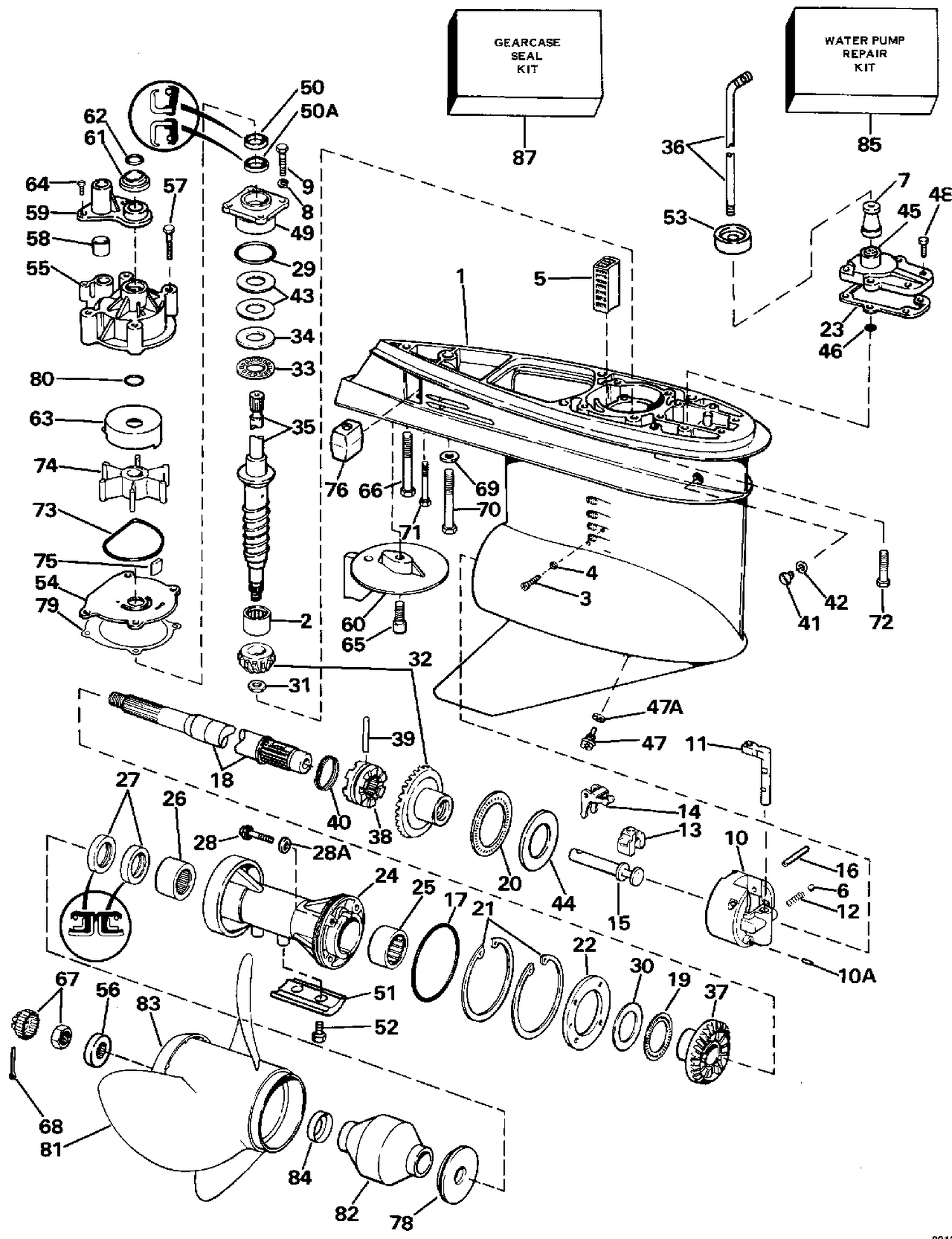 GEARCASE - 140TX STANDARD ROTATION