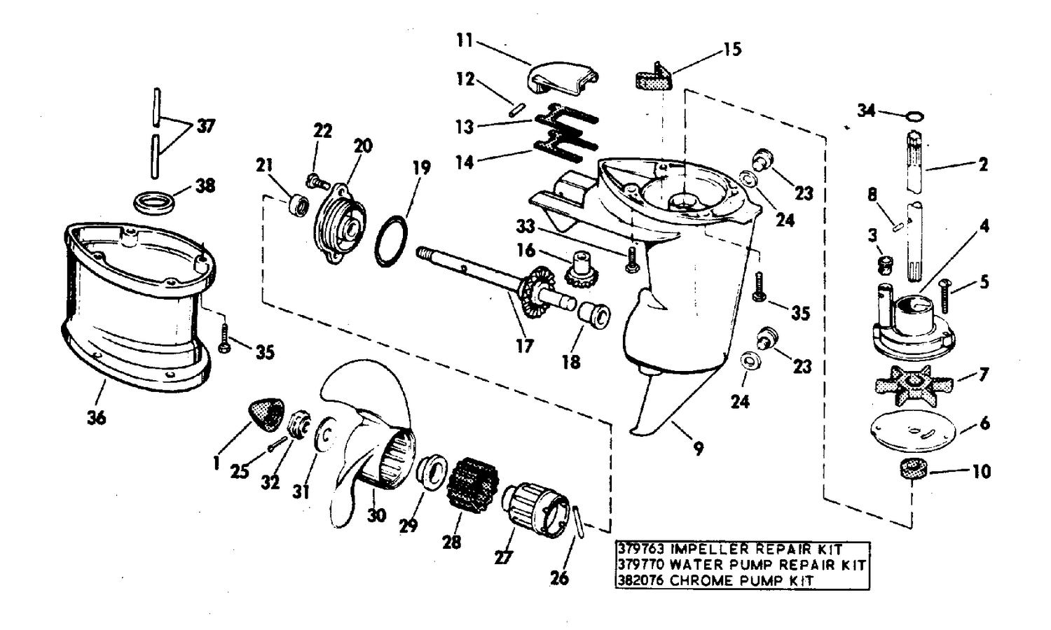 GEARCASE-STANDARD DRIVE