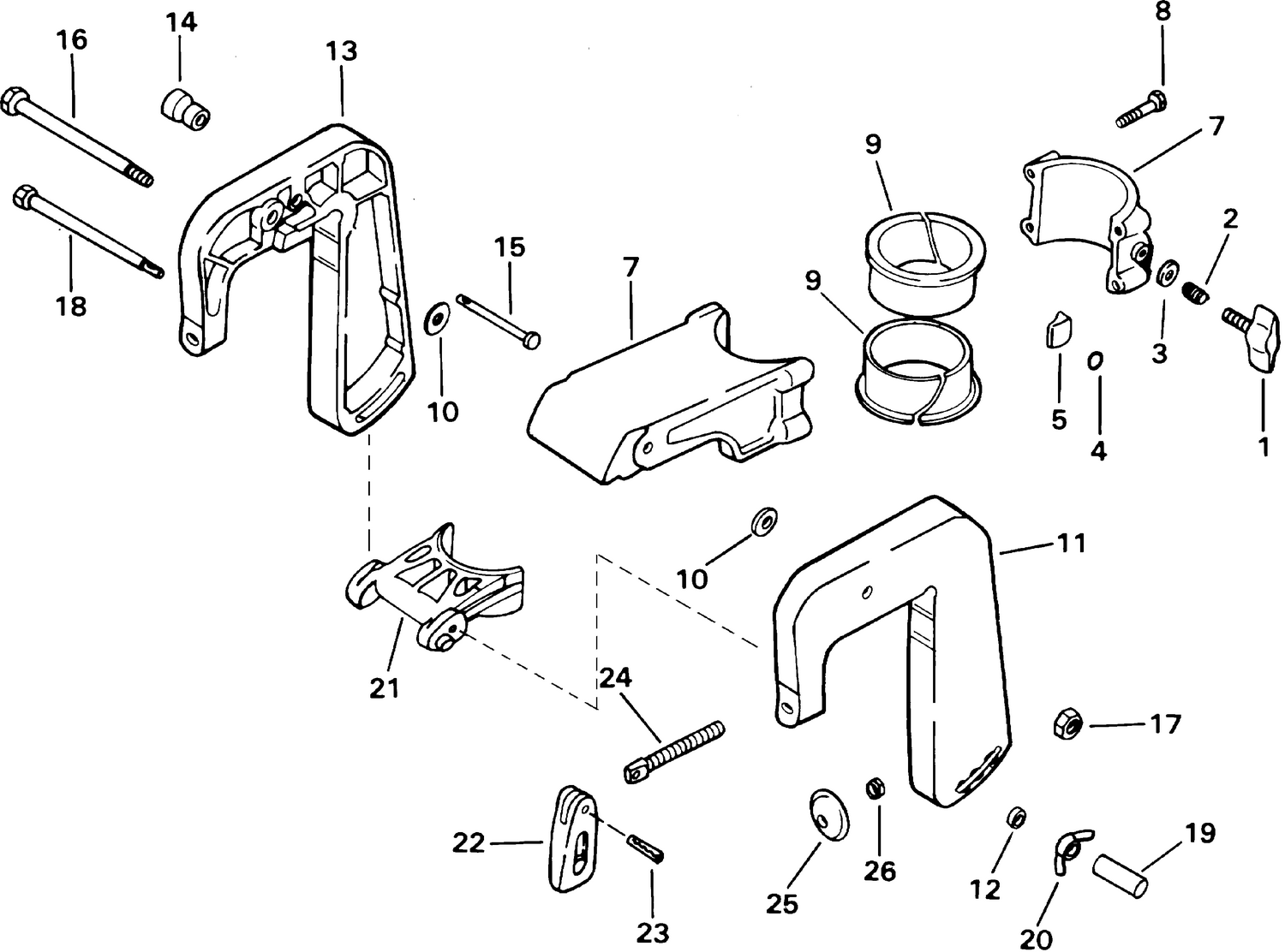 STERN & SWIVEL BRACKET