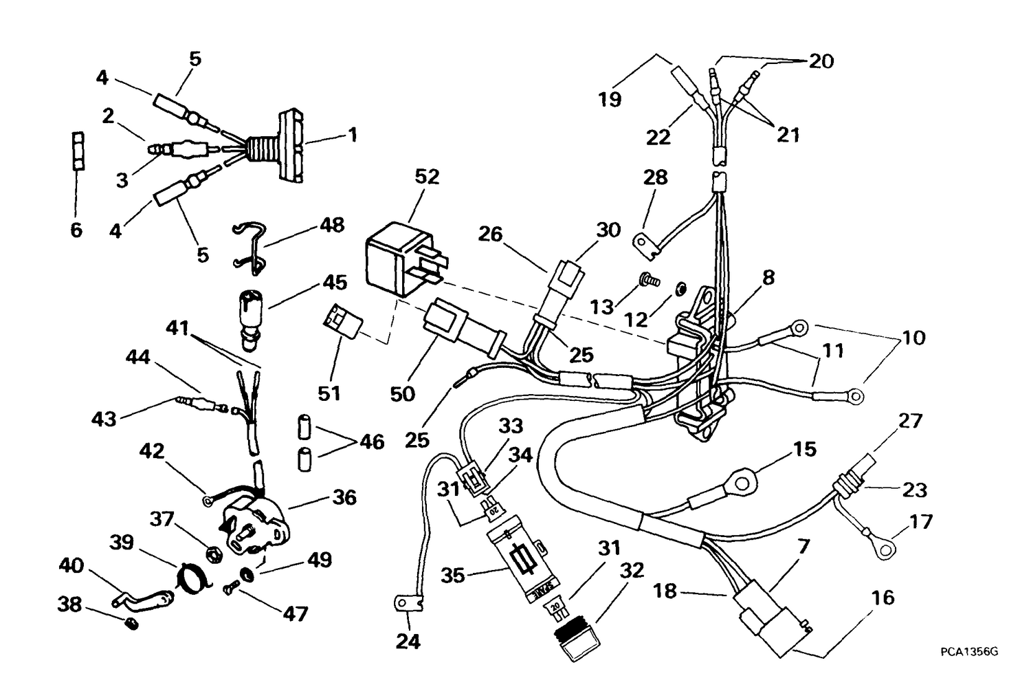POWER TRIM/TILT ELECTRICAL -- 65 MODELS