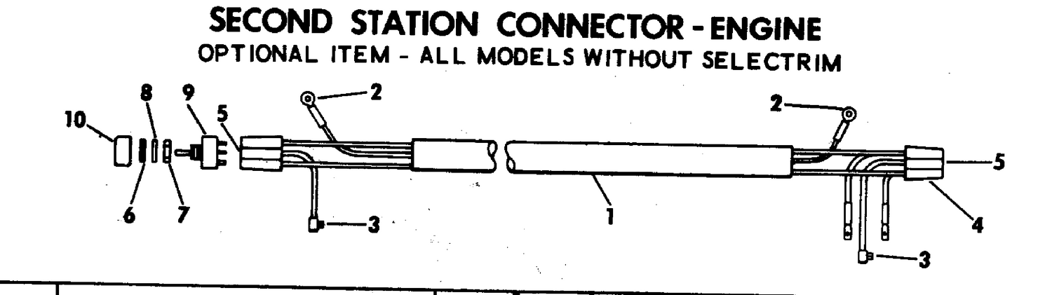 SECOND STATION CONNECTOR-ENGINE -ALL MODELS WITH SELECTRIM