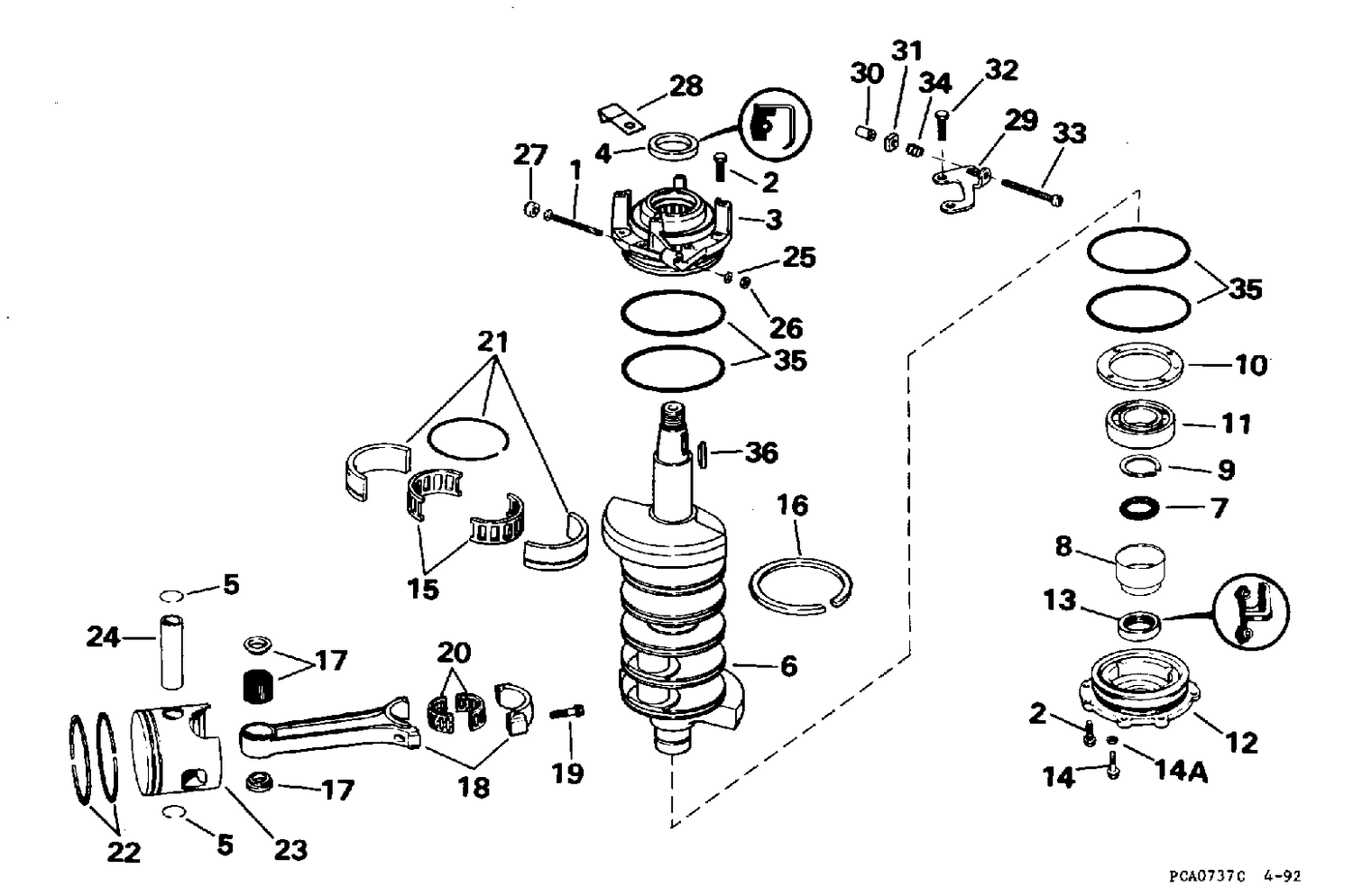 CRANKSHAFT & PISTON