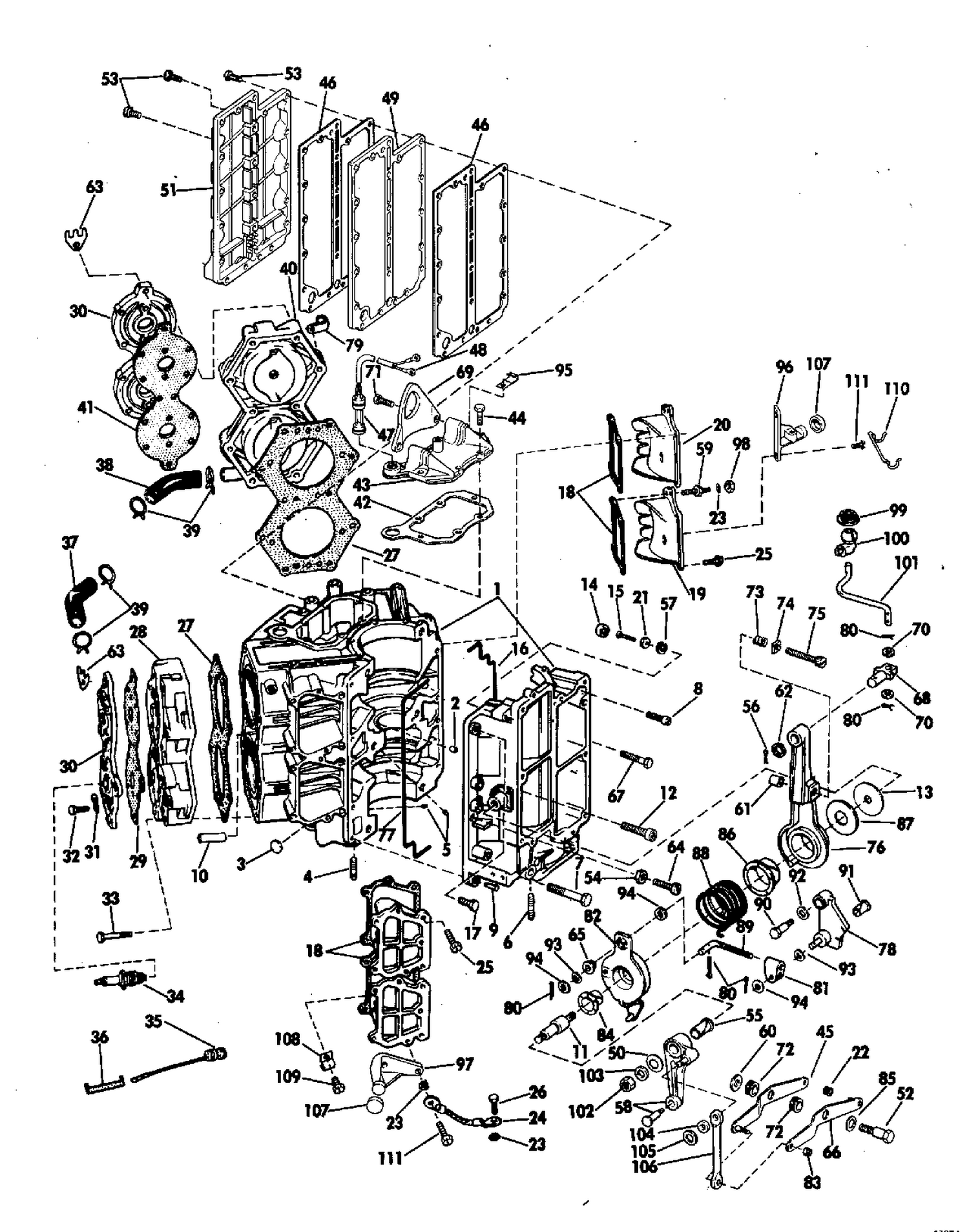 CYLINDER AND CRANKCASE