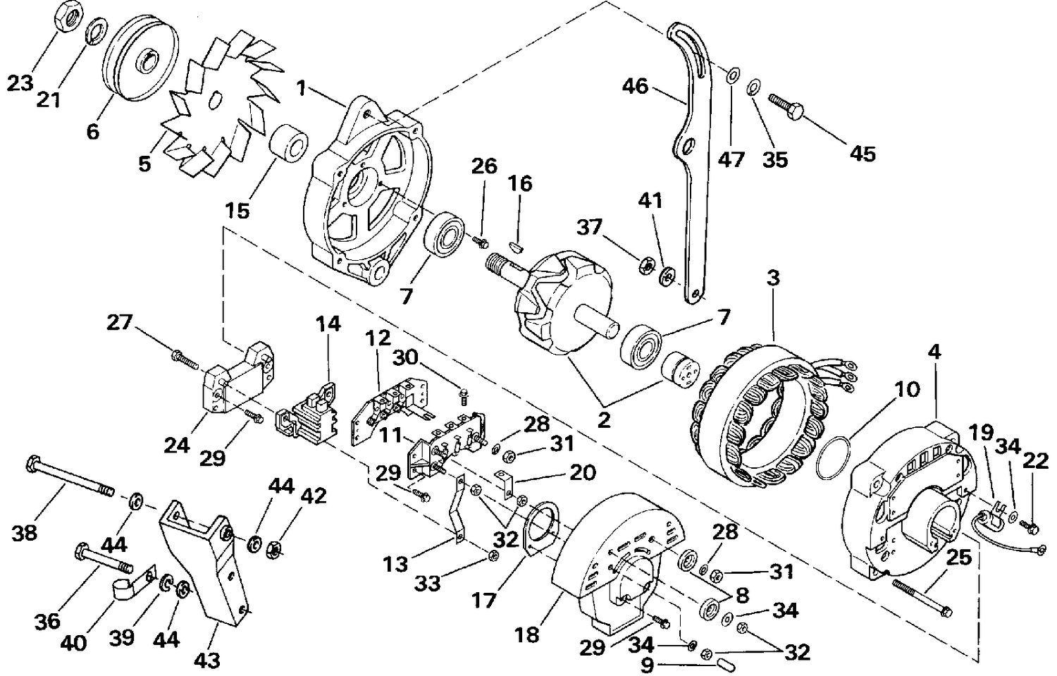 ALTERNATOR - MOTOROLA