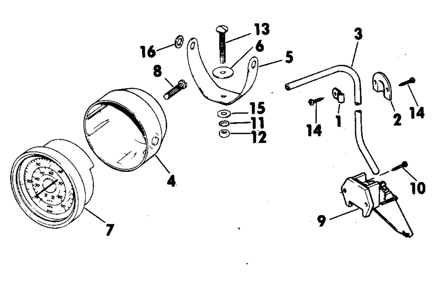 SPEEDOMETER KIT - POD MOUNT