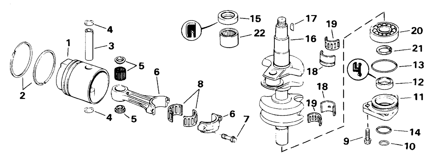 CRANKSHAFT & PISTON
