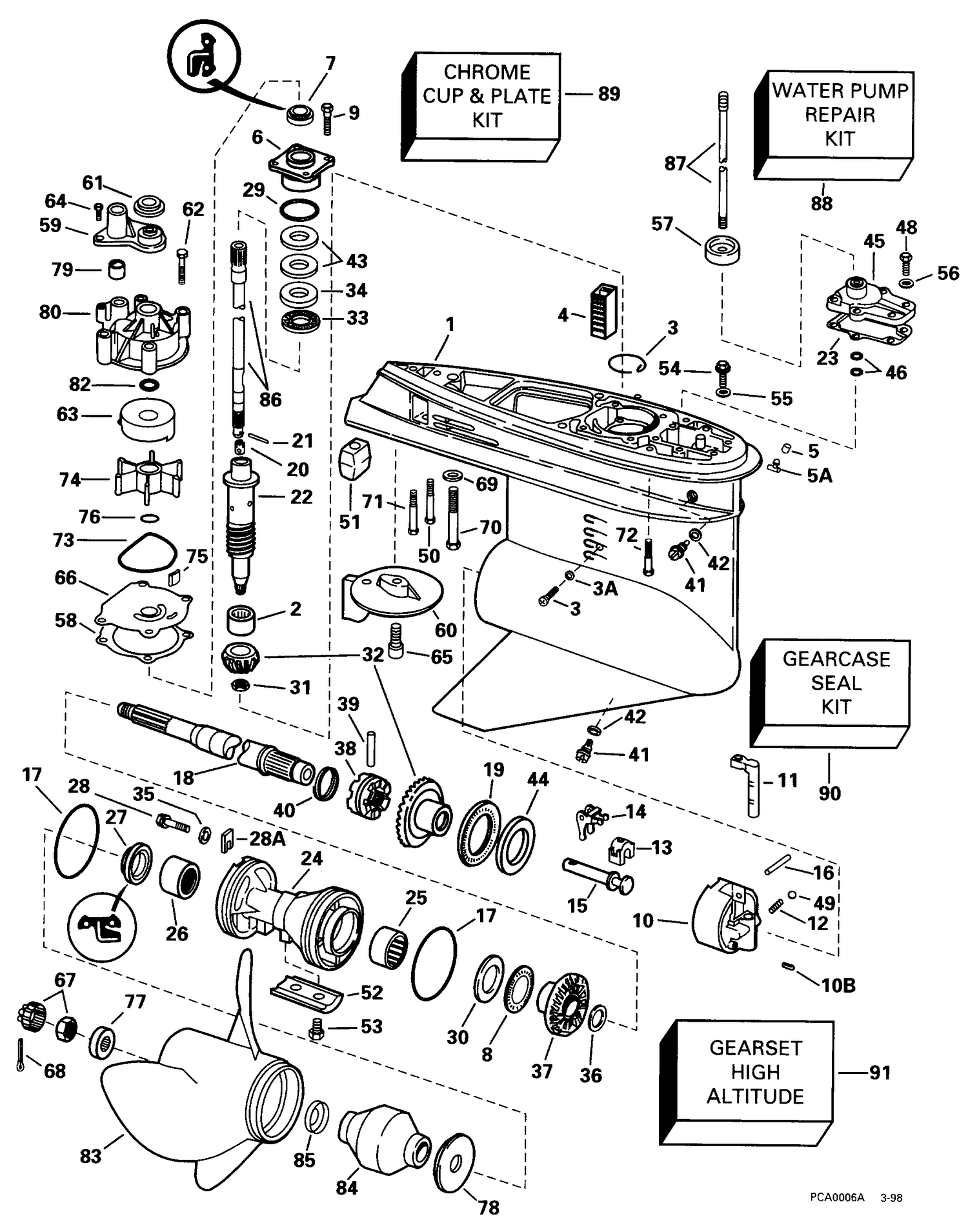 GEARCASE -- STANDARD ROTATION -- IL & FTL MODELS