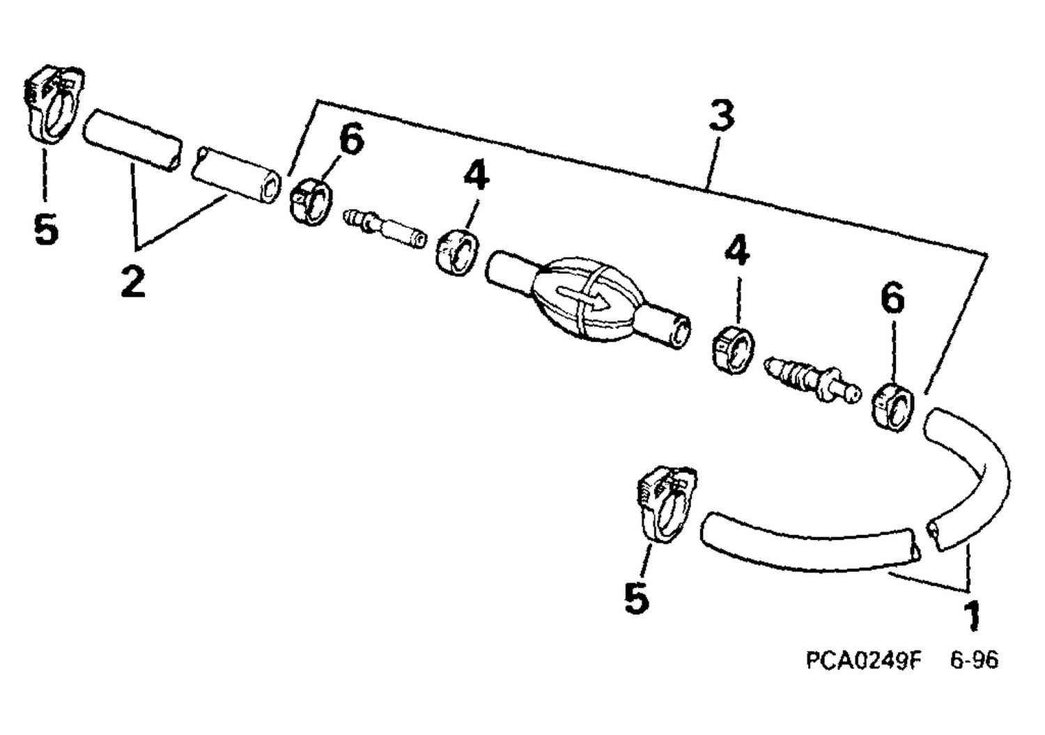 PRIMER BULB & HOSE -- 3/8 IN. I.D. HOSE