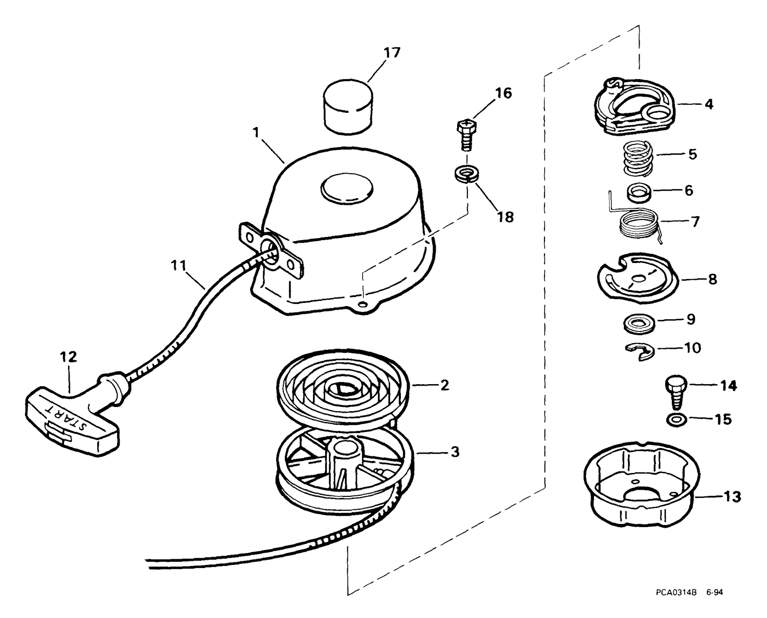 RECOIL STARTER ASSEMBLY