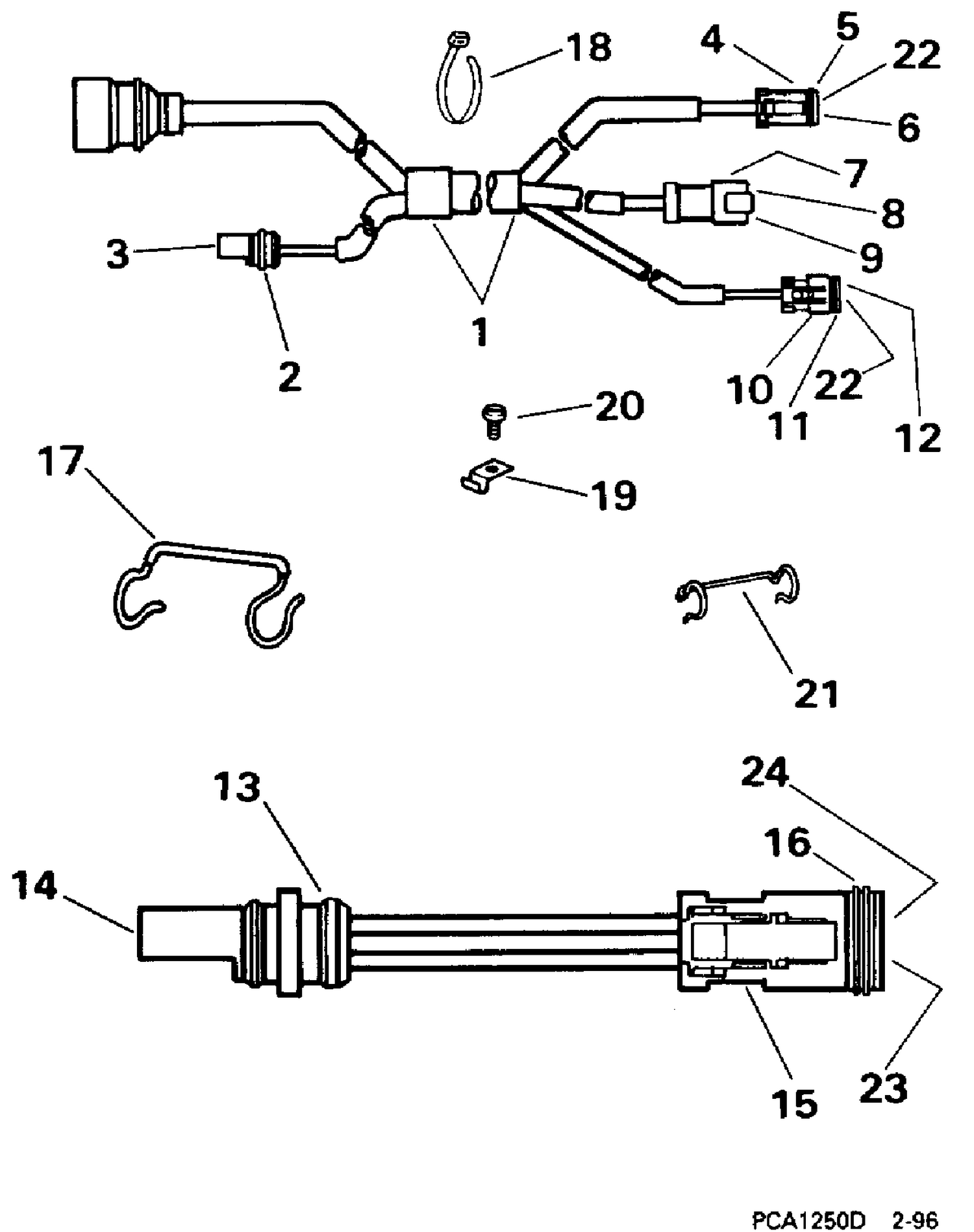 ENGINE CABLE ADAPTER KIT - 95 BOAT TO 96 ENGINE