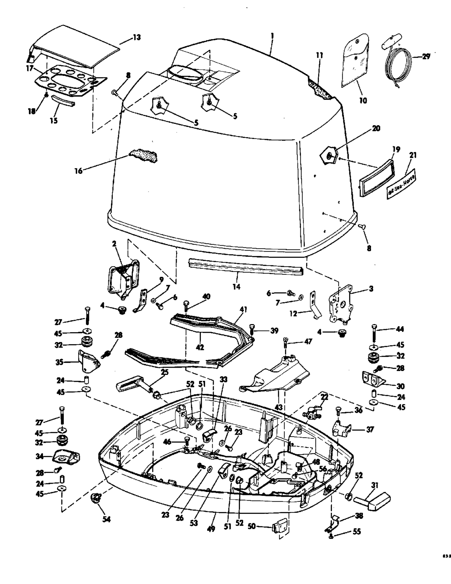MOTOR COVER-JOHNSON