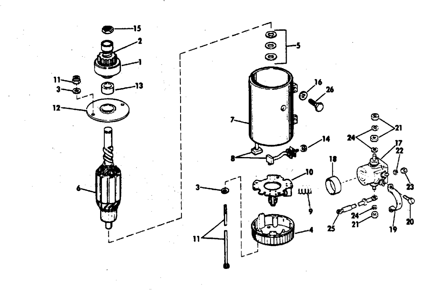 ELECTRIC STARTER & SOLENOID PRESTOLITE MODELS MGD-4007