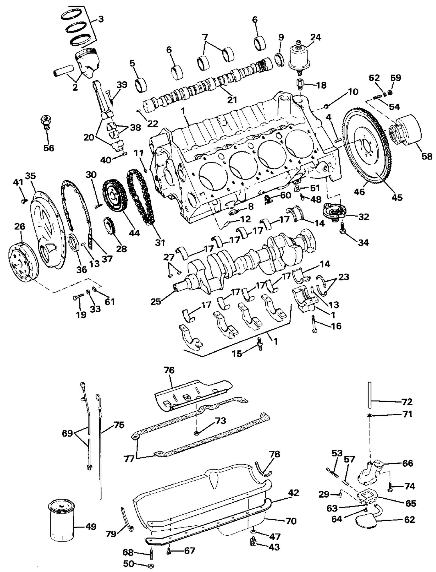 CRANKCASE - "KW" & "KWB" SUFFIX MODELS ONLY