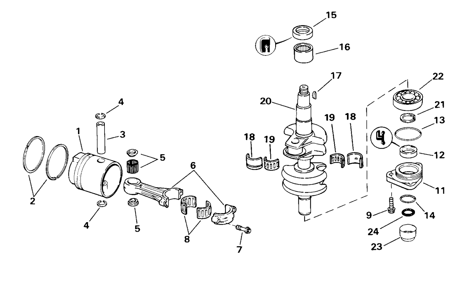 CRANKSHAFT & PISTON