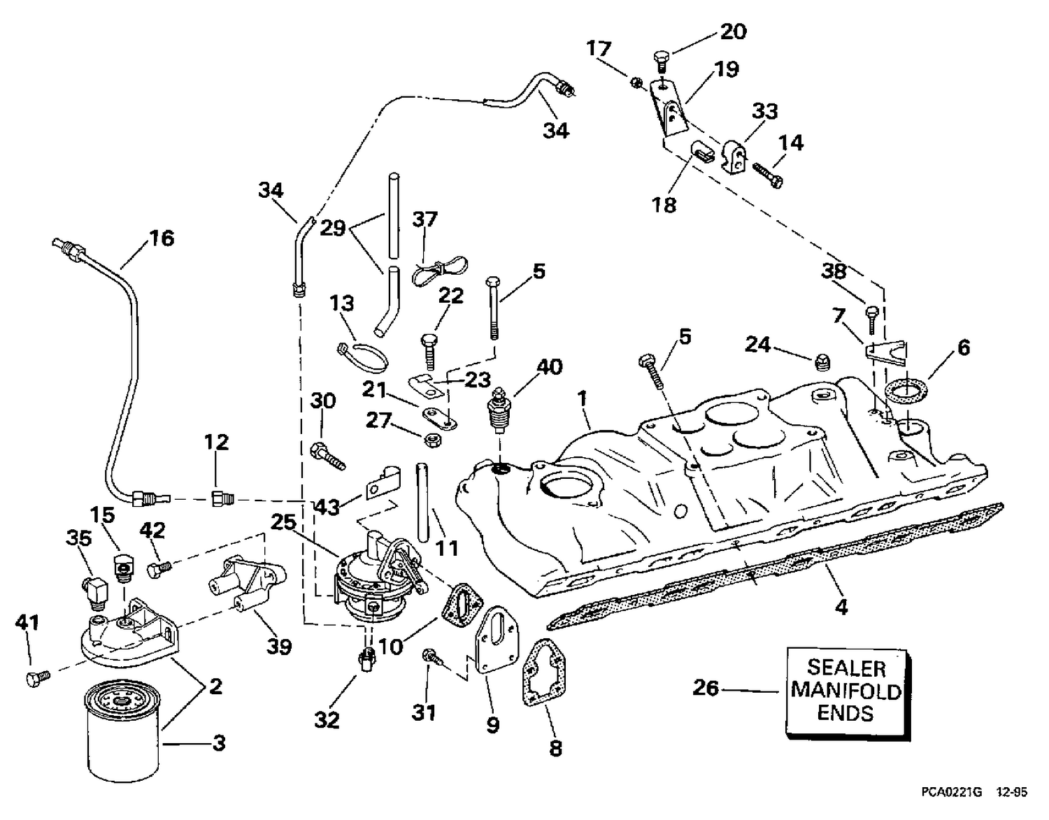 INTAKE MANIFOLD & FUEL PUMP - 2V & 4V MODELS