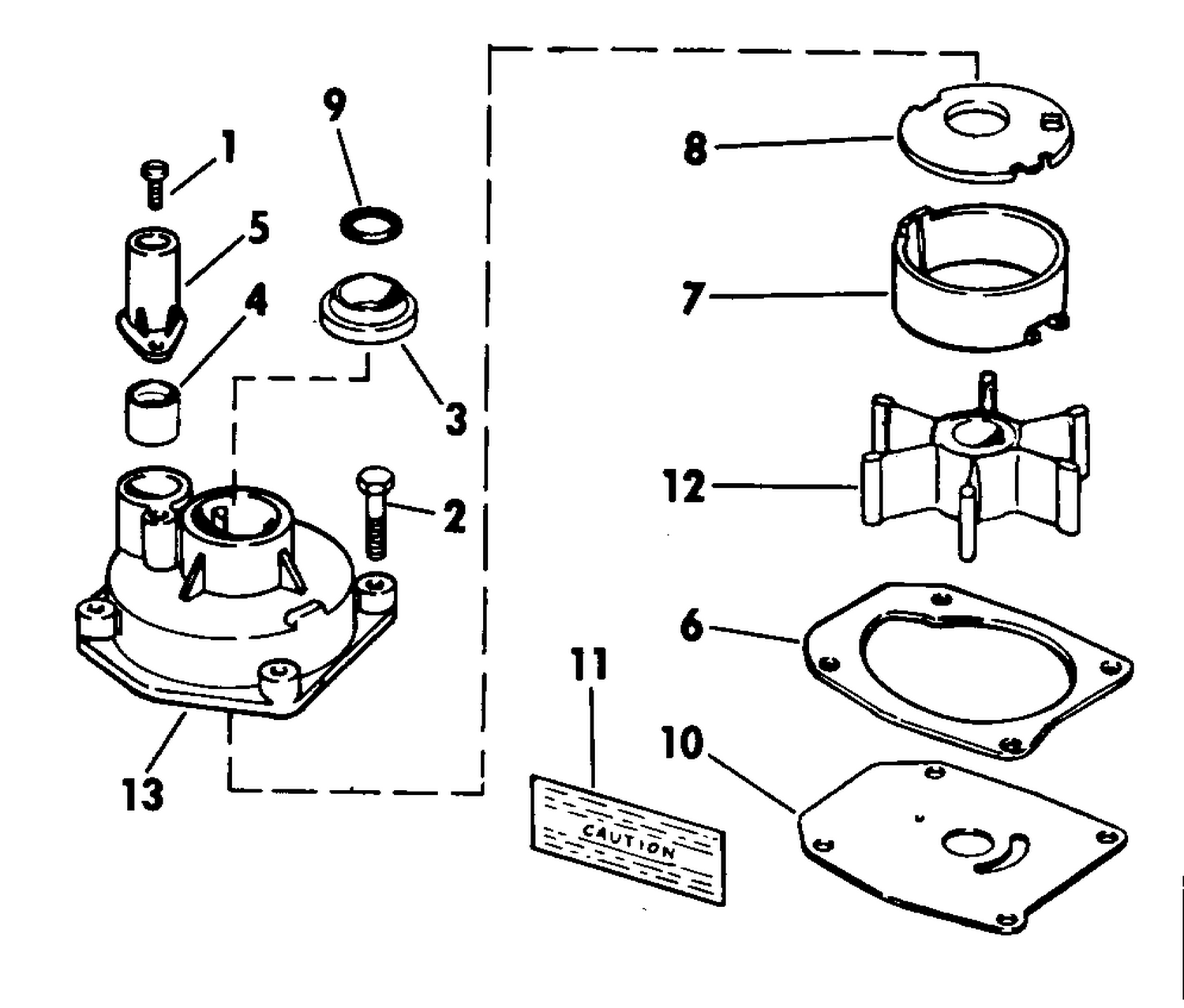 CHROME PUMP KITS 70 - 75 H.P.