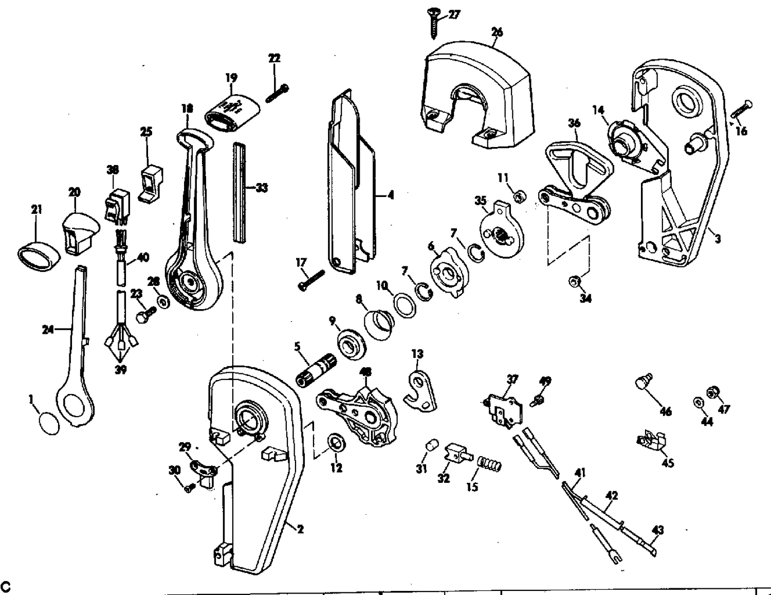 REMOTE CONTROL ASSEMBLY BINNACLE MOUNT (7.5 235)