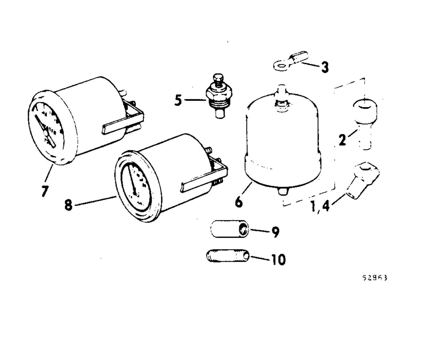 OIL PRESSURE-WATER TEMP GAUGE KIT