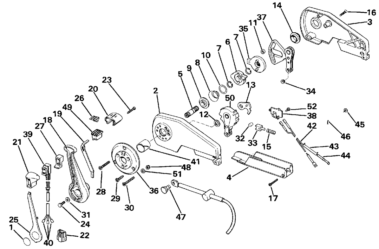 REMOTE CONTROL ASSEMBLY - CONCEALED SIDE MOUNT P/N 174280