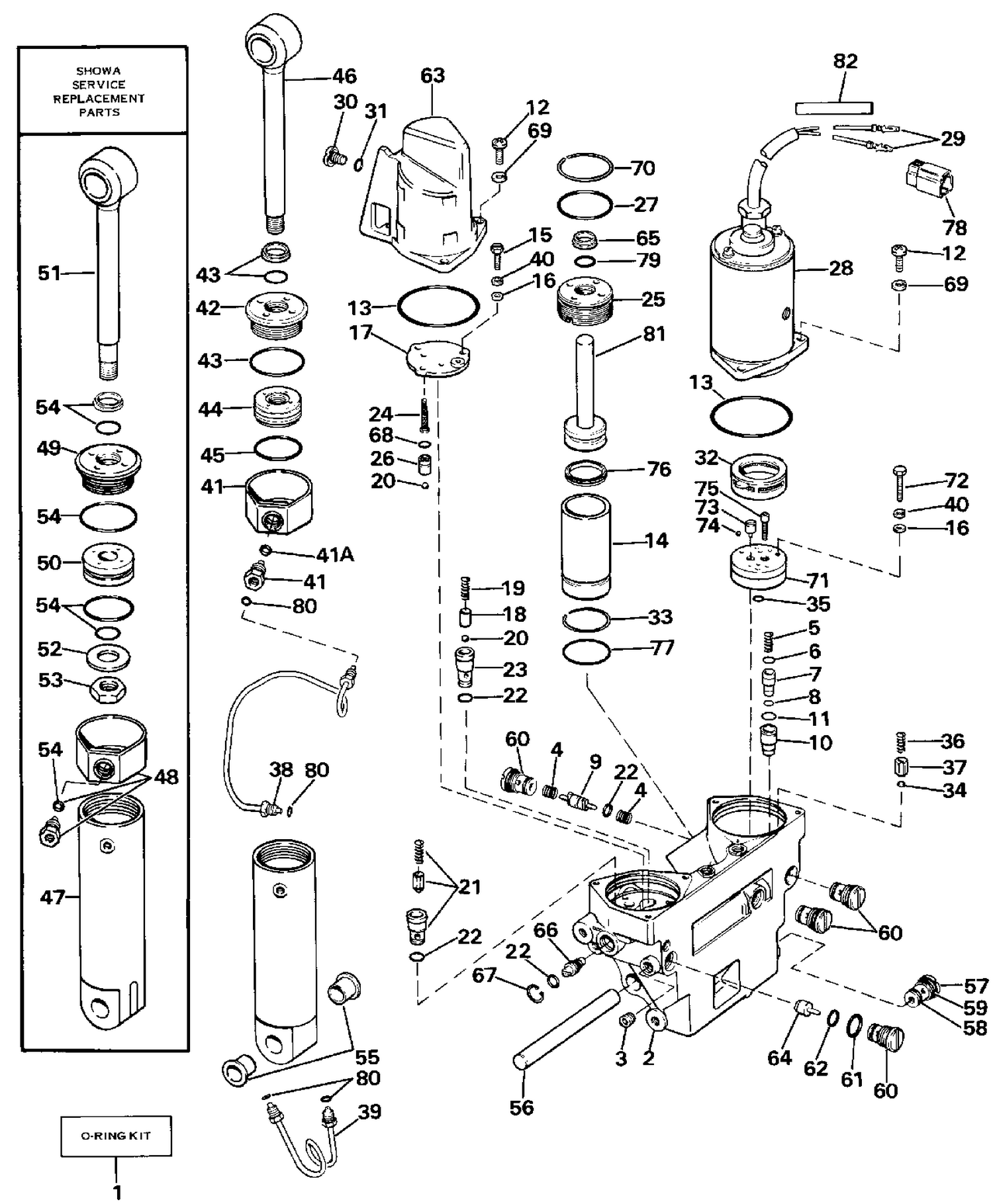 POWER TRIM/TILT HYDRAULIC ASSEMBLY