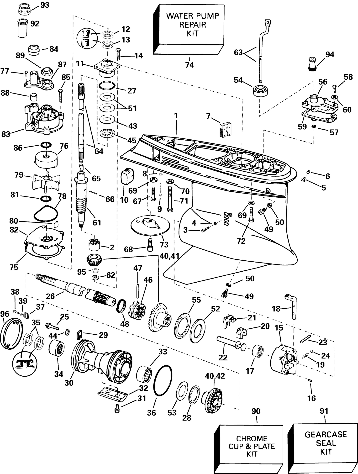 GEARCASE - FHL, FHX  MODELS