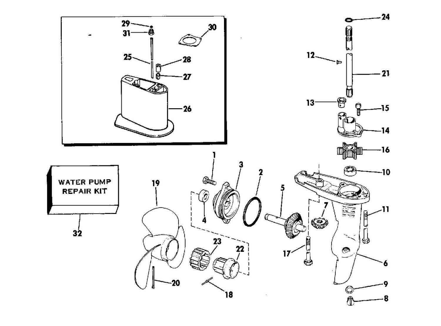 GEARCASE-STANDARD DRIVE