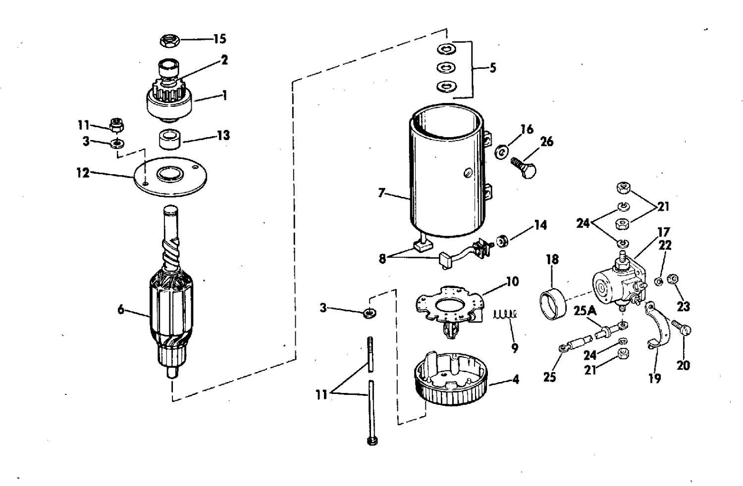 ELECTRIC STARTER & SOLENOID/MODELS MGD-4007 MGD-4106 MGD-410