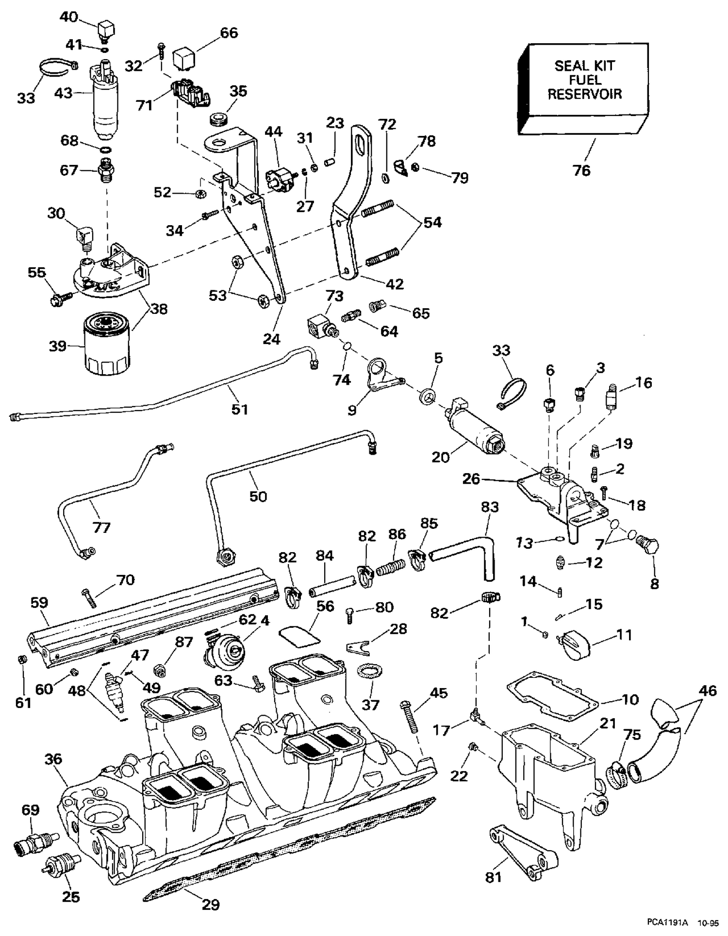 FUEL SYSTEM & LOWER INTAKE MANIFOLD - MPFI MODELS