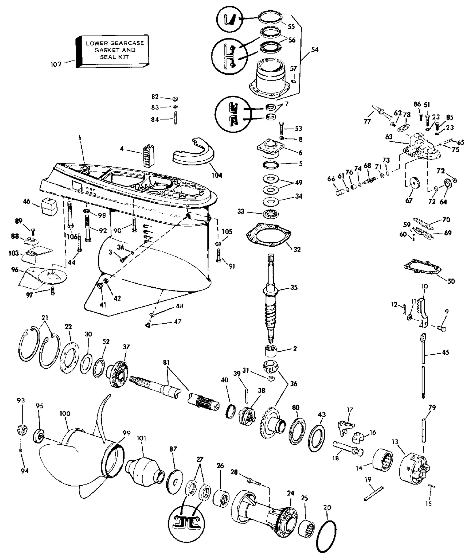 LOWER GEARCASE GROUP