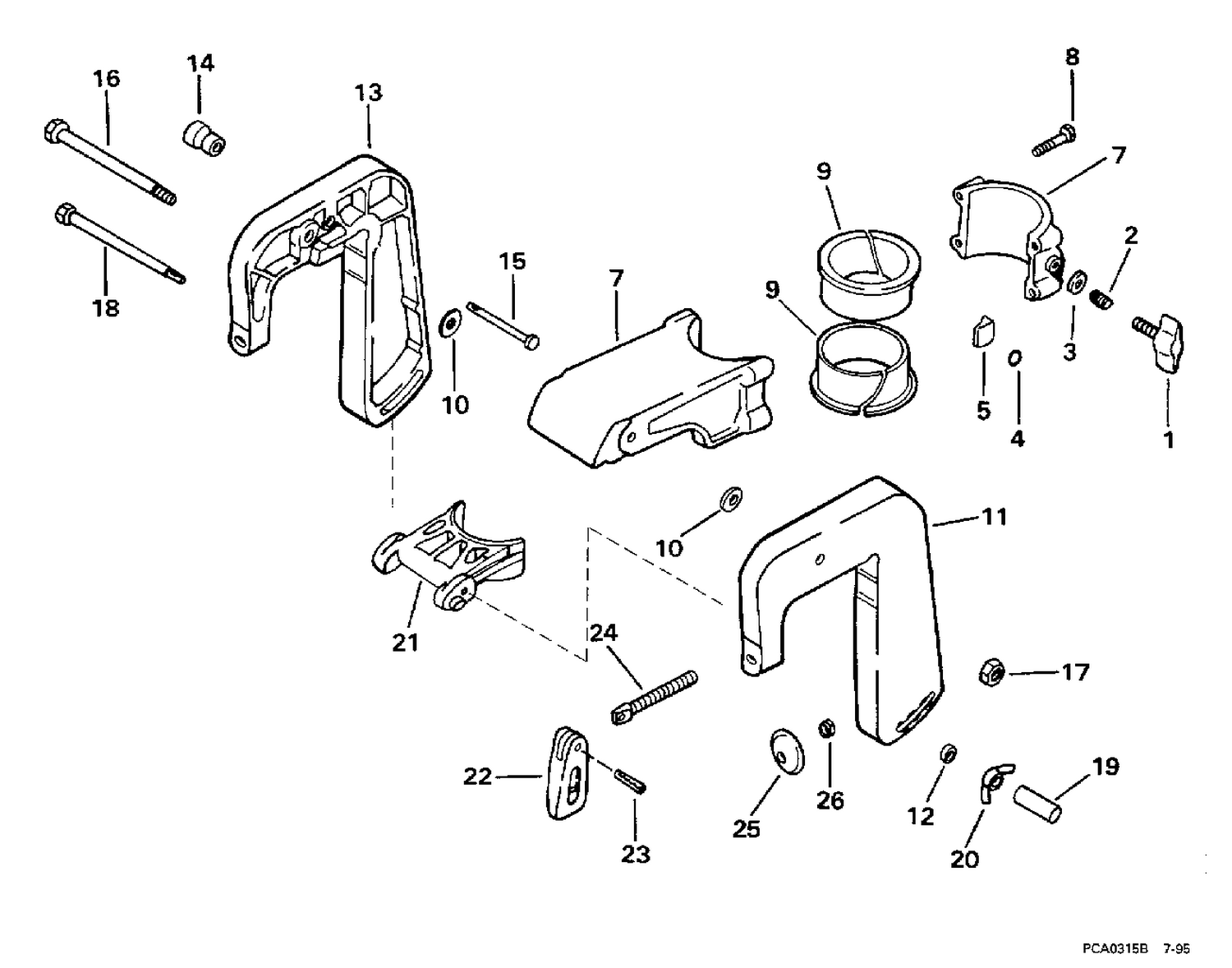 STERN BRACKET & SWIVEL BRACKET