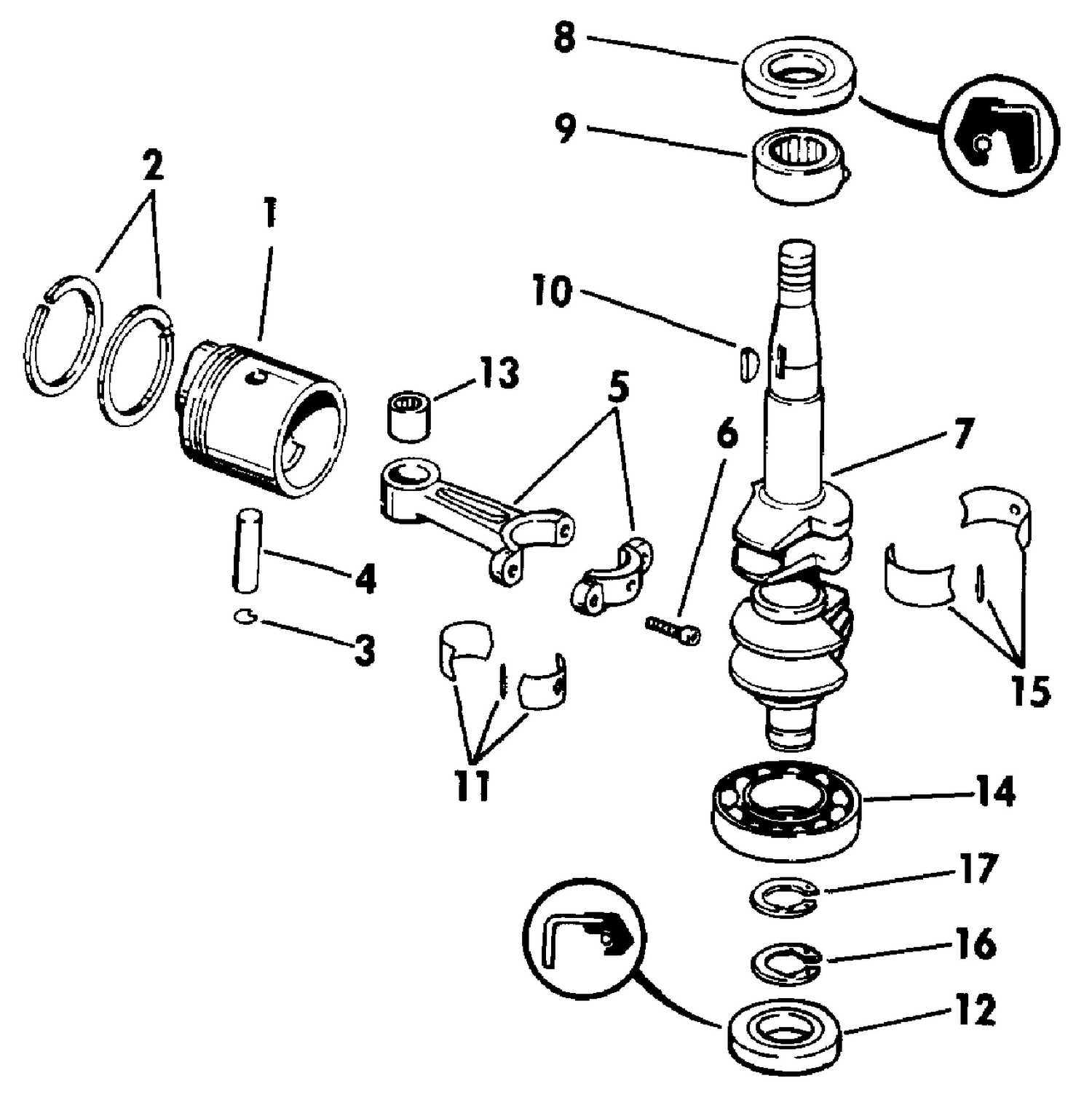 CRANKSHAFT & PISTON
