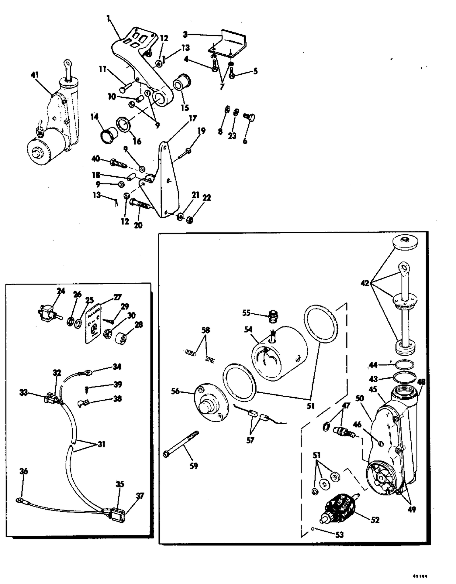 POWER TILT KIT 75 SHORT SHAFT MODELS