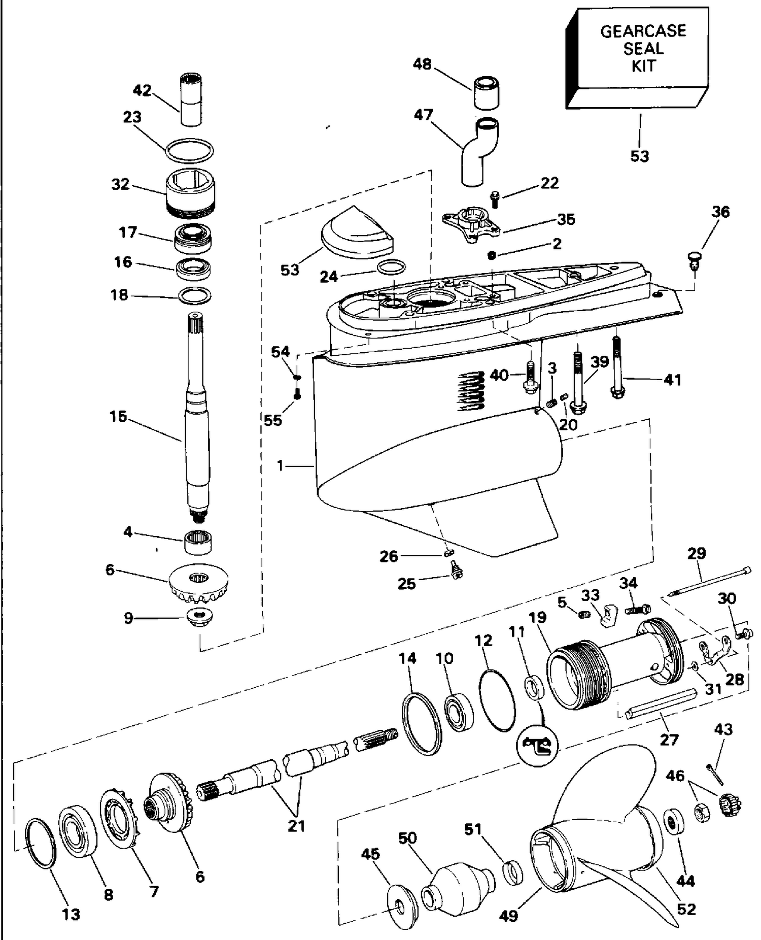 LOWER GEARCASE